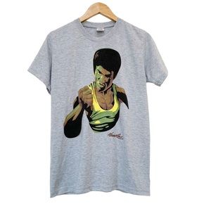 BRUCE LEE  Painting with Signature T-Shirt